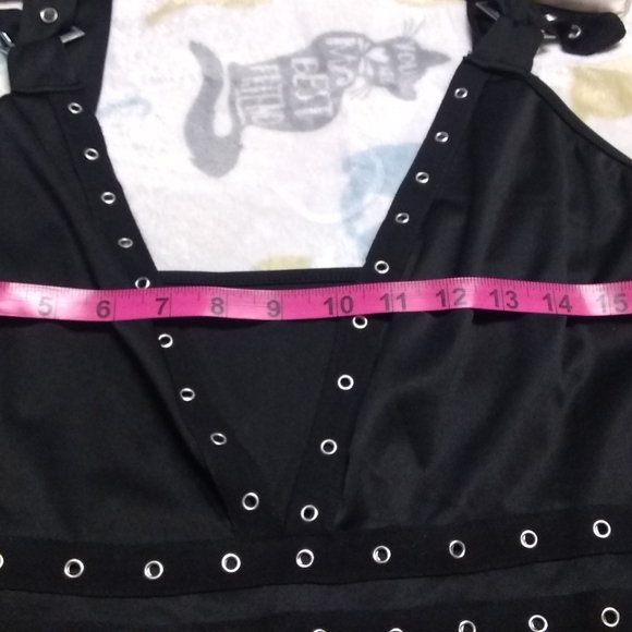 Black Gothic Mini Dress - Picture 3 of 9